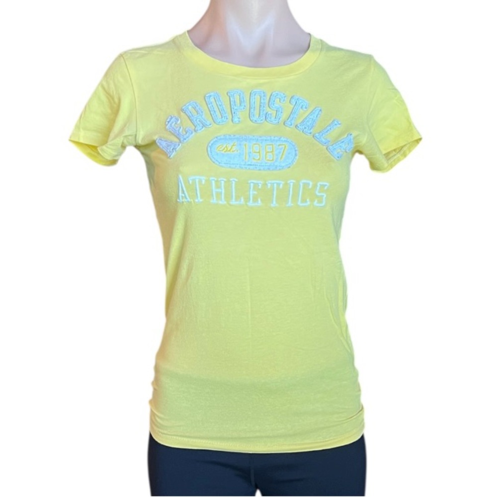 Aeropostale Yellow Short Sleeve Tee Women’s Small GUC